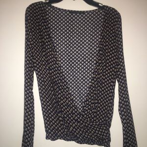 Long Sleeve Printed Blouse
